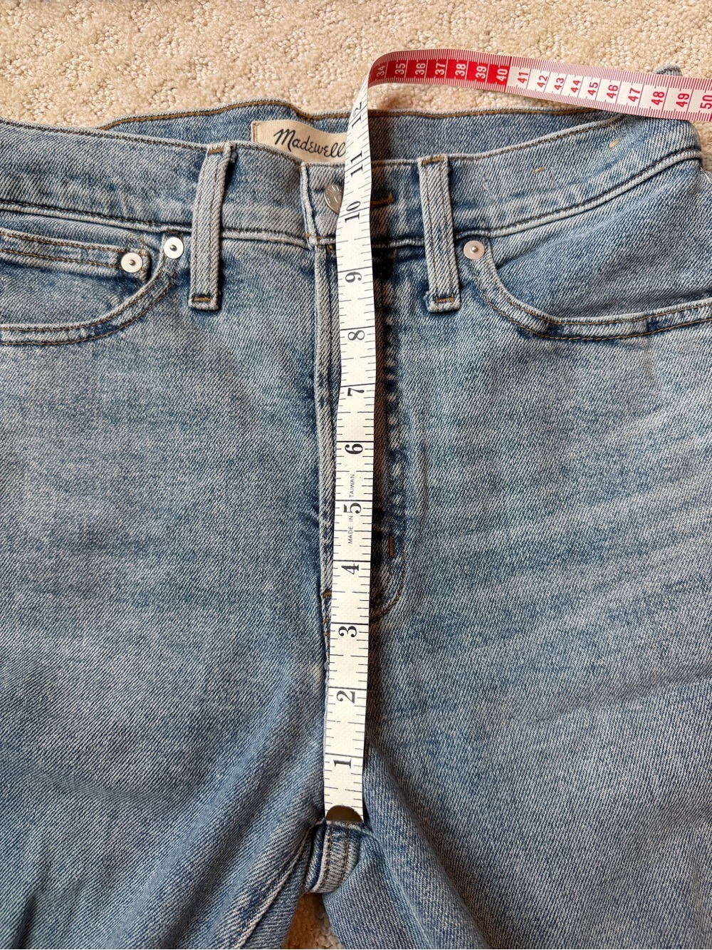 Madewell the perfect vintage Jean. Women’s size 26. Light wash - Picture 7 of 8